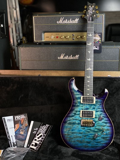 PRS Limited Edition Custom 24 10 Top Quilted Aquableux Purple Burst